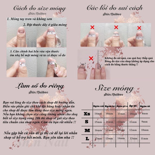 Nailbox hồng thạch charm tim