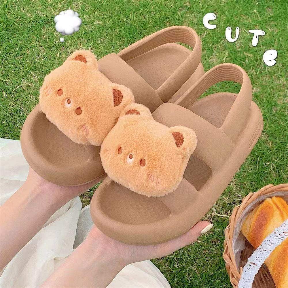 Dép cute nữ phong cách mới dễ thương động vật mùa hè eva thời trang đế dày