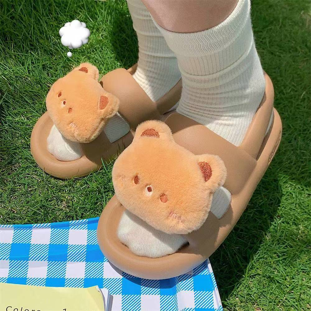 Dép cute nữ phong cách mới dễ thương động vật mùa hè eva thời trang đế dày