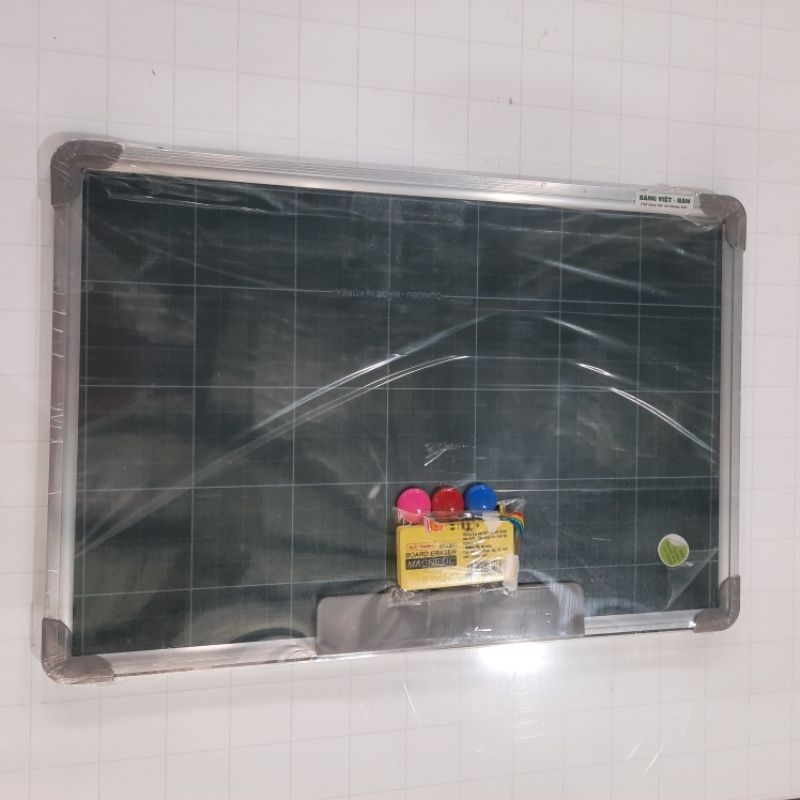 Bảng Từ Xanh kẻ ô ly viết Phấn 60x80cm