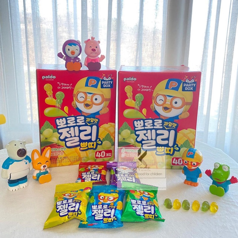 Kẹo dẻo trái cây PORORO cho bé  1 gói 18gr