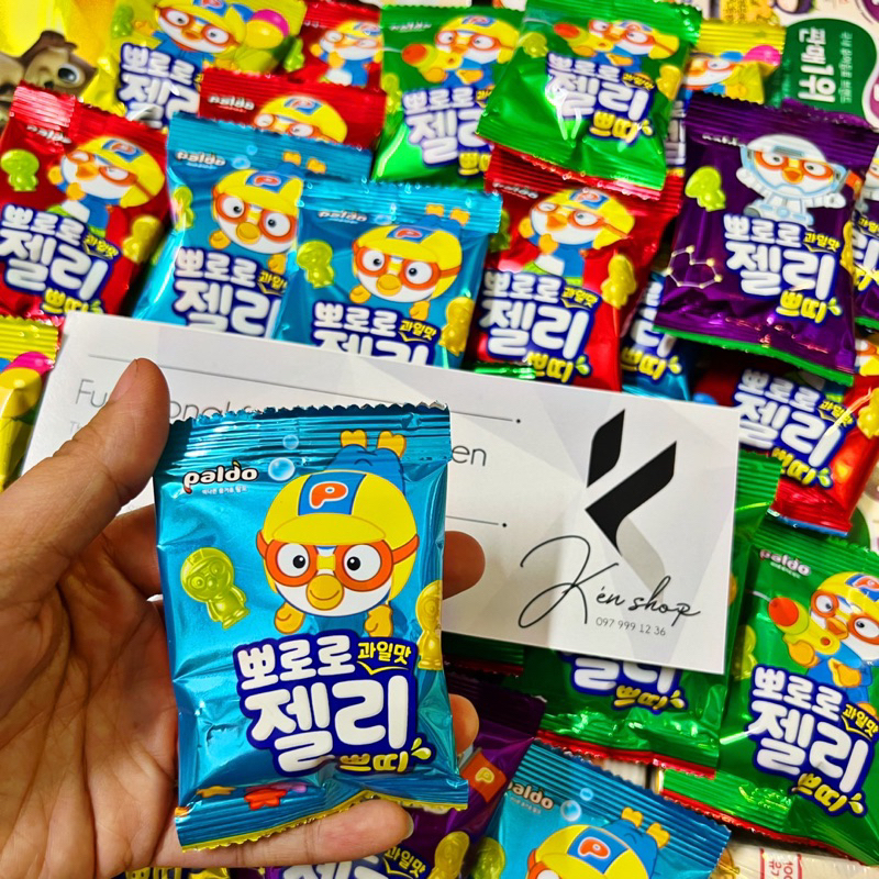 Kẹo dẻo trái cây PORORO cho bé  1 gói 18gr