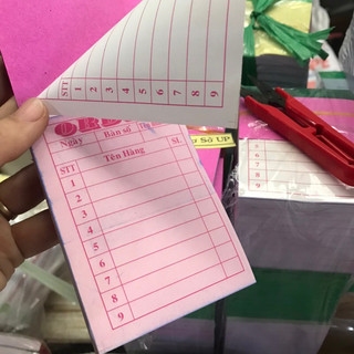 giấy note-giấy oder 2 liên cùi xé tiện lợi