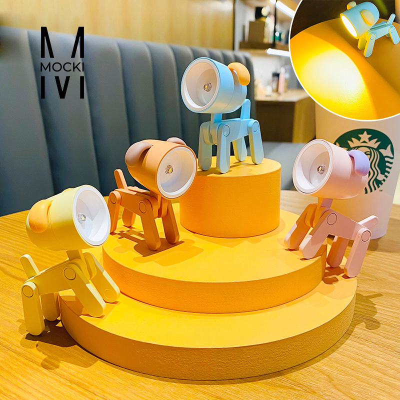 Tượng đèn LED kiêm giá đỡ điện thoại Chó, Tuần lộc