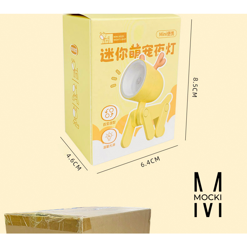 Tượng đèn LED kiêm giá đỡ điện thoại Chó, Tuần lộc