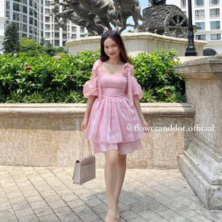 Candy floss set hồng - set đồ đi chơi - flower & dot