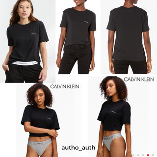 [Chính hãng 100%] Áo Thun Calvin Klein Logo Thêu Basic (Đen/Xám/Trắng)