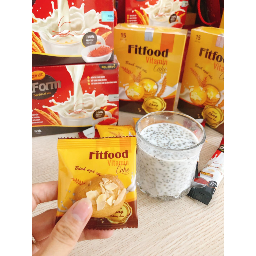 NGŨ CỐC GIẢM CÂN SAFFARON FITFORM TẶNG KÈM HỘP BÁNH VITAMIN