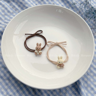 Set 2 dây cột tóc hoạt hình nhiều màu siêu dễ thương