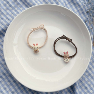 Set 2 dây cột tóc hoạt hình nhiều màu siêu dễ thương