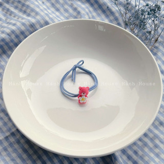 Set 2 dây cột tóc hoạt hình nhiều màu siêu dễ thương