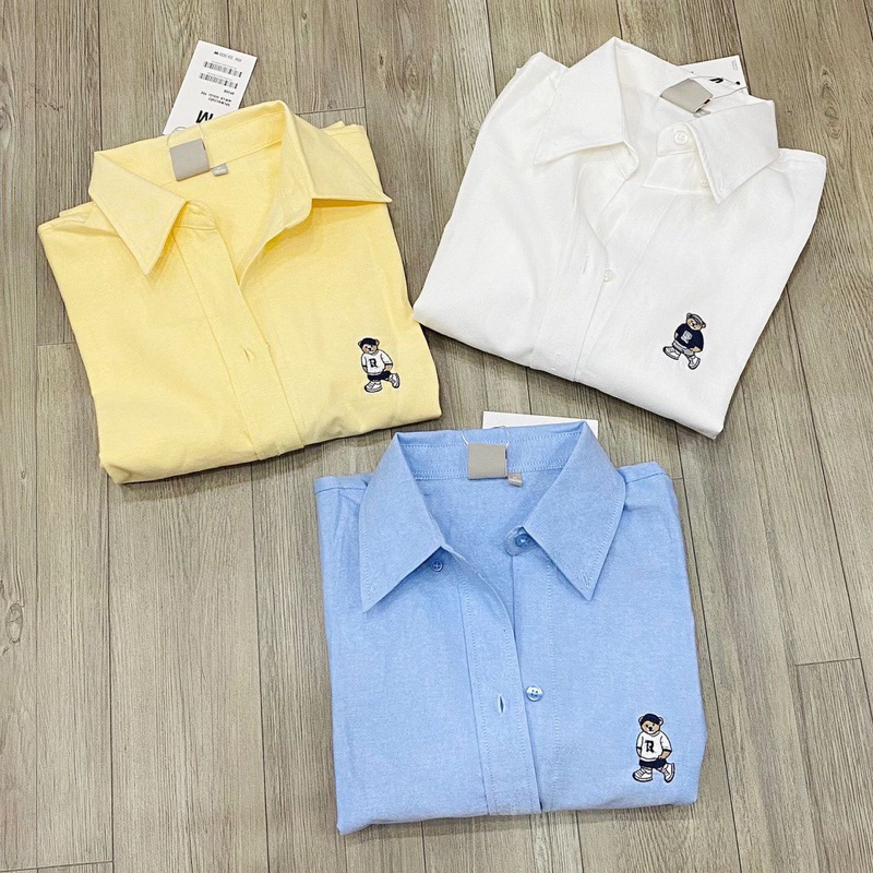 Sơmi thêu gấu Spao