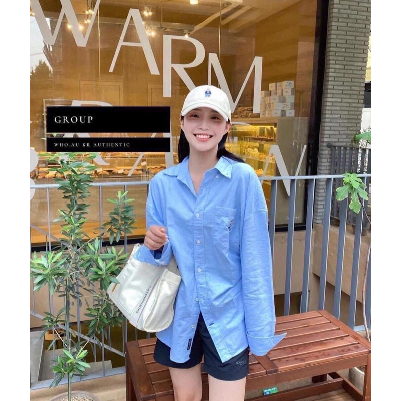 Sơmi thêu gấu Spao