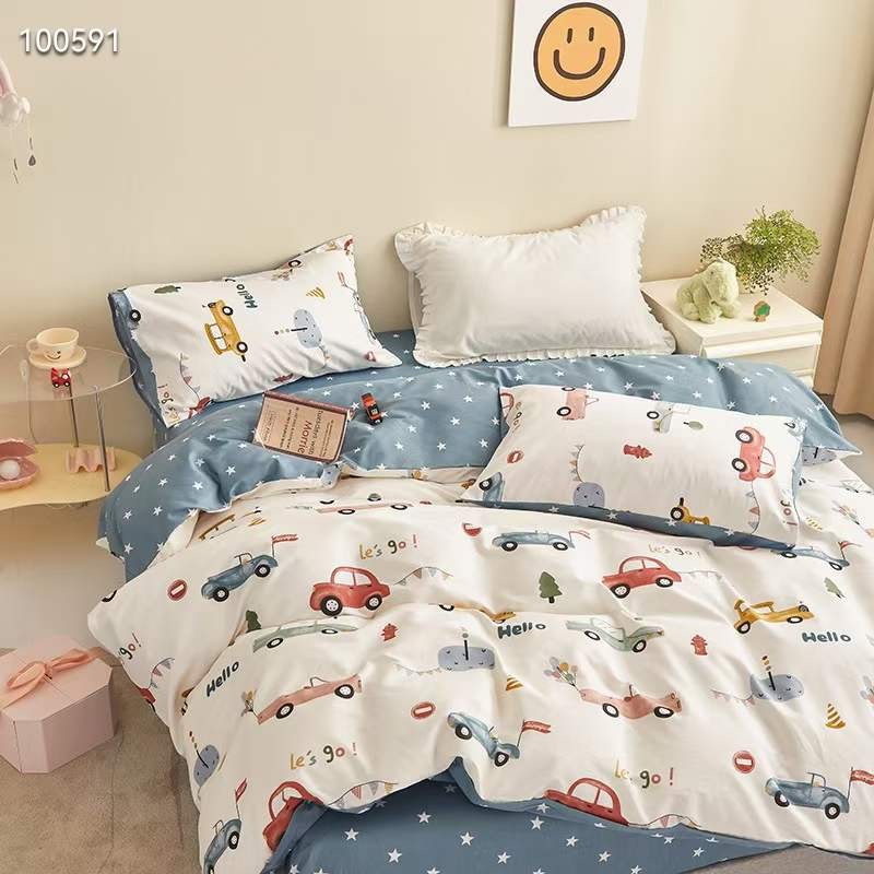 (+Quà Tặng) Chăn ga 4 món EverDream 146 Hàng nhập khẩu,100% cotton living cao cấp, đủ mọi kích thước,