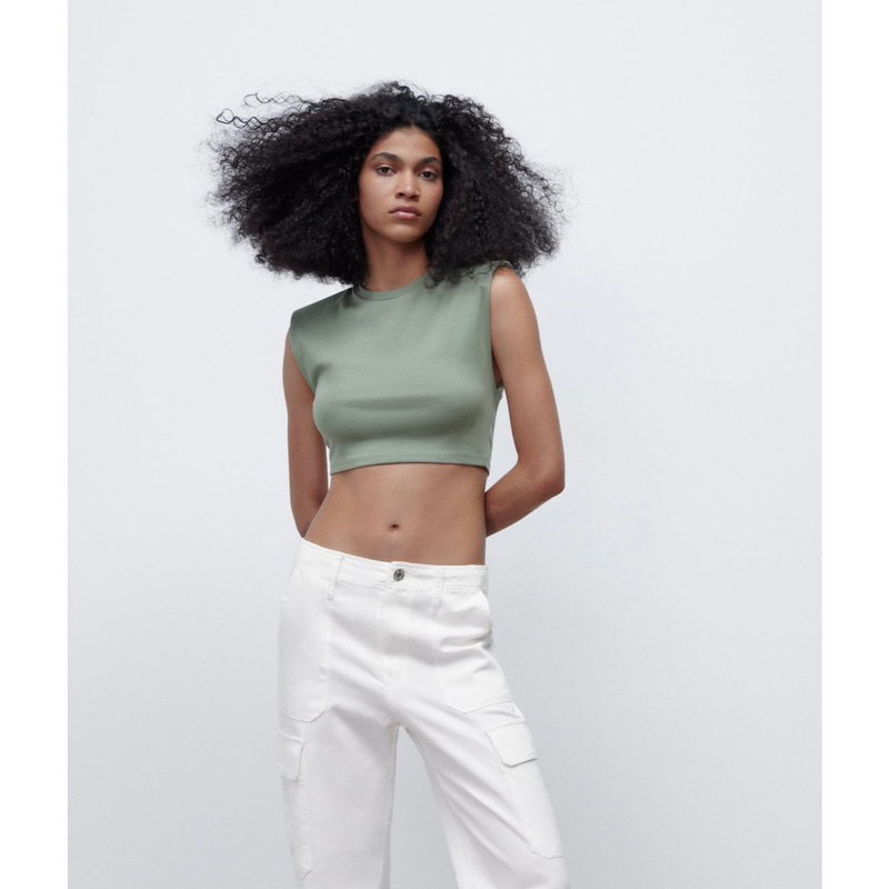 Áo croptop Zara Authentic