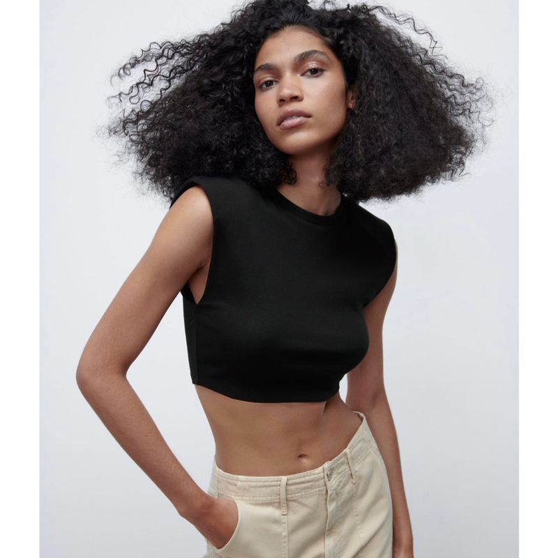 Áo croptop Zara Authentic