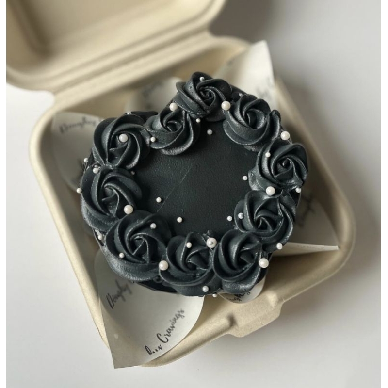 Bánh Kem Mini  - Decor kiểu All Black