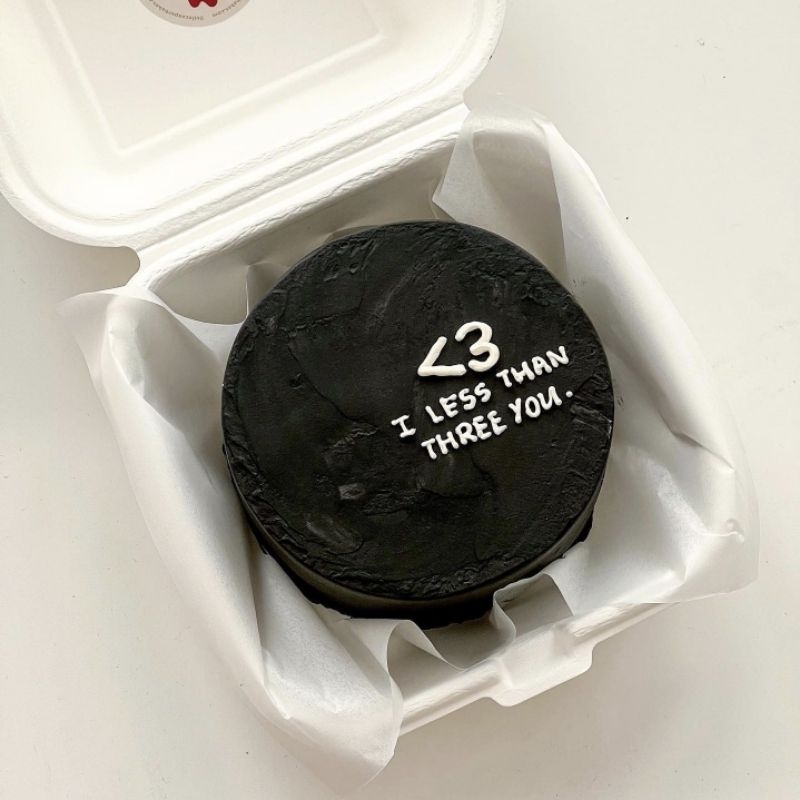 Bánh Kem Mini  - Decor kiểu All Black