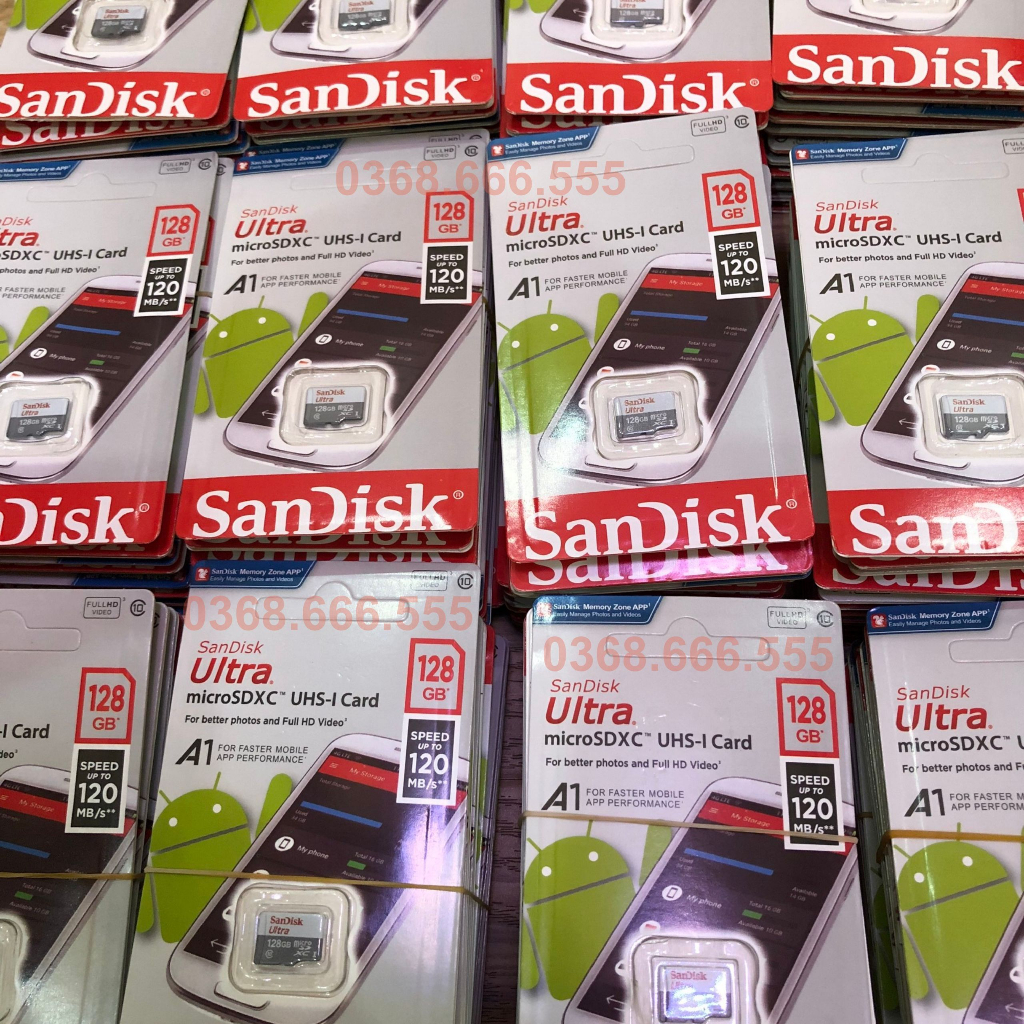 Thẻ nhớ sandisk 128GB /64GB /32Gb/16GB/8GB dùng đa thiết bị - Thẻ nhớ tốc độ cao Class 10 Ultra 667x 100MB/s -BH 5 năm