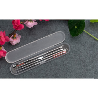 Bộ 4 món que nặn mụn đầu đen, trứng cá, cám thần thánh
