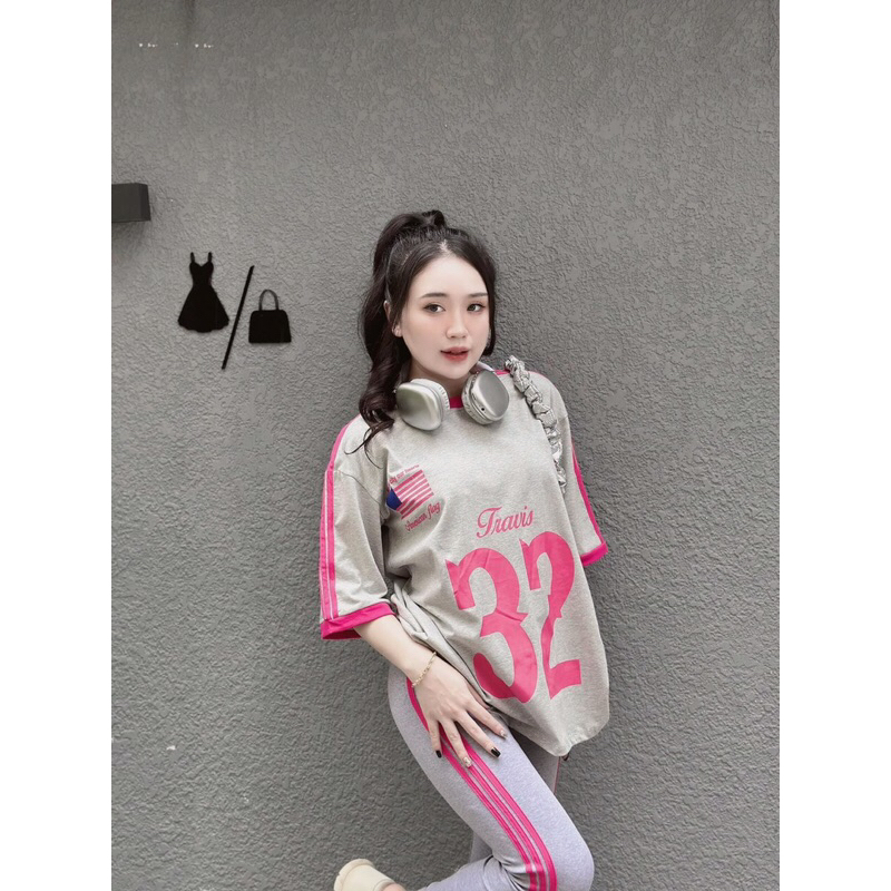 Set Bộ Đồ Thể Thao Năng Động In Số 32 Quần Ống Bo Viền MaN