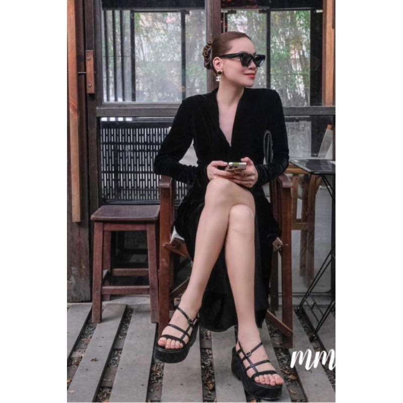 Giày Sandal Cao Gót Quai Ngang Siêu Hot mm41