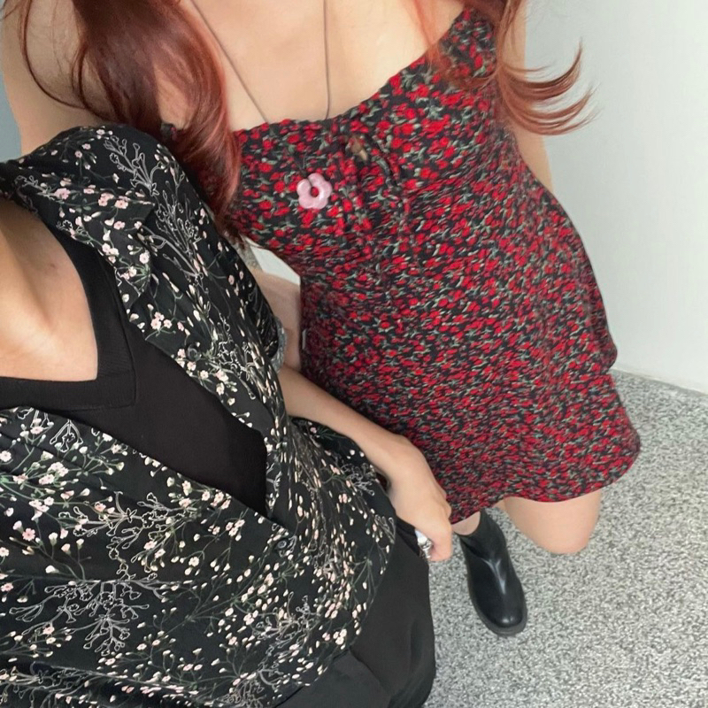 Đầm hoa nhí hai dây