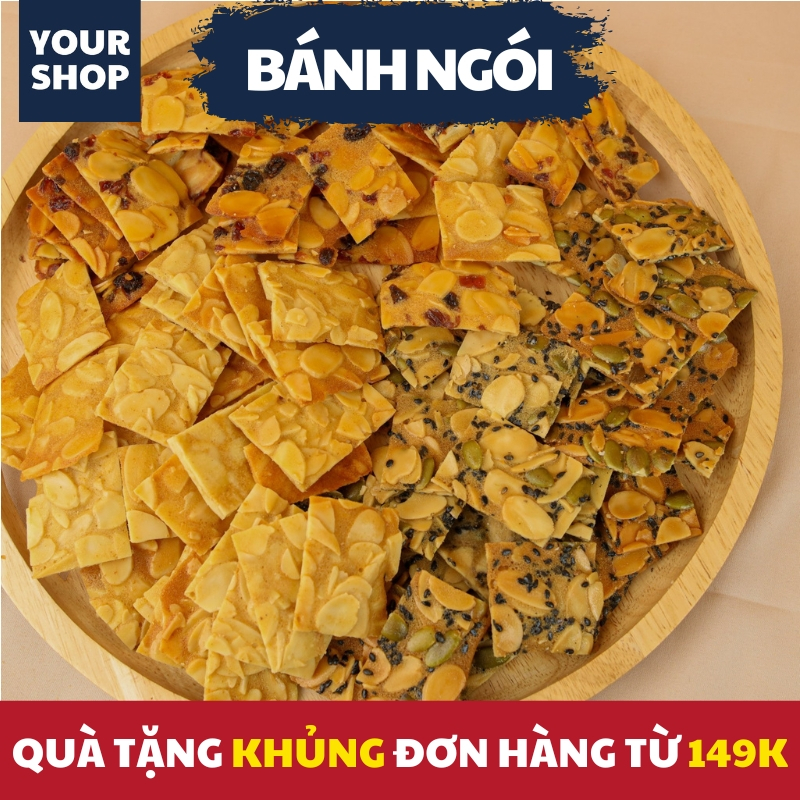 Bánh Ngói Hạnh Nhân Ăn Kiêng Siêu Hạt Chuẩn Keto by Yourshop
