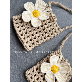 Túi lưới hoa đi biển Handmade - 100%