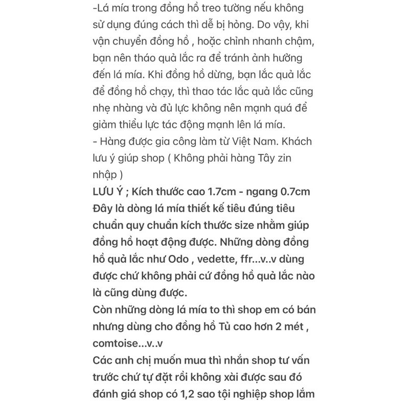 Lá mía đồng hồ cổ