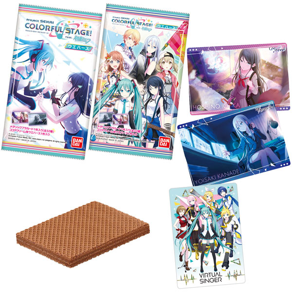 Bánh xốp kèm card nhân phẩm Project Sekai Colorful Stage ft Hatsune Miku Vol 1