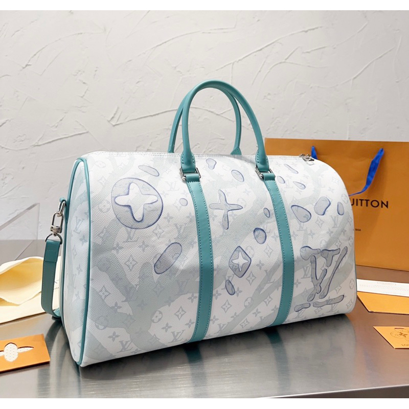 Túi Trống Du Lịch LV Keepall Bandouliere 45  Phiên Bản 2023 Size 45  -  By Anh Dinh Phuong