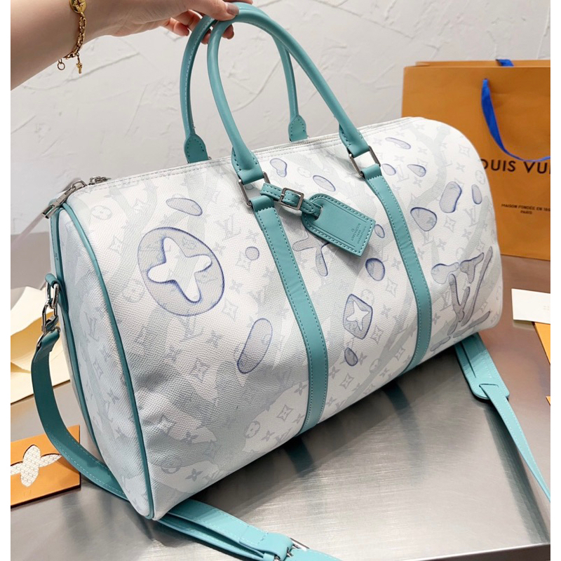 Túi Trống Du Lịch LV Keepall Bandouliere 45  Phiên Bản 2023 Size 45  -  By Anh Dinh Phuong