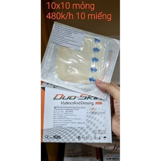 Miếng dán hút dịch chống loét DUO-SKIN Hydrocolloid dressing(Thin)10x10cm(Băng dán  10x10cm mỏng)-1 miếng