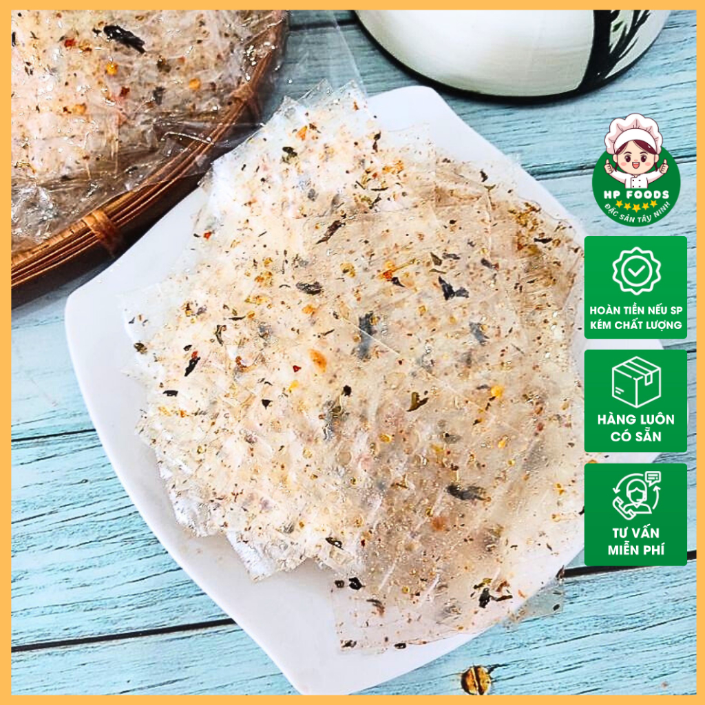 [180gr] Bánh tráng rong biển tỏi phi chay mặn siêu ngon đặc sản Tây Ninh - Ăn Vặt HP FOODS