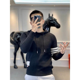 [SẴN XL] Áo hoodie nỉ kẻ sọc Thom cho nam