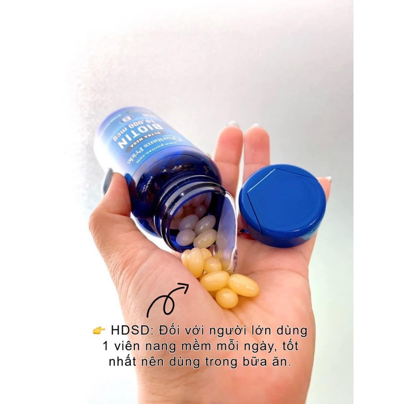 Viên Uống Dưỡng Tóc Puritan Pride’s Biotin Ultra Mega