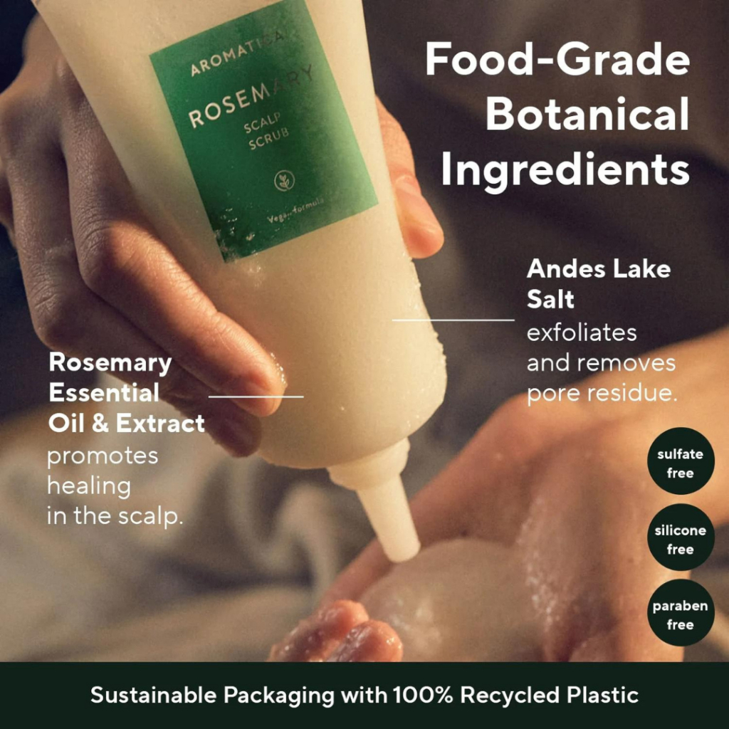 Tẩy tế bào chết da dầu Aromatica Rosemary Scalp Scrub