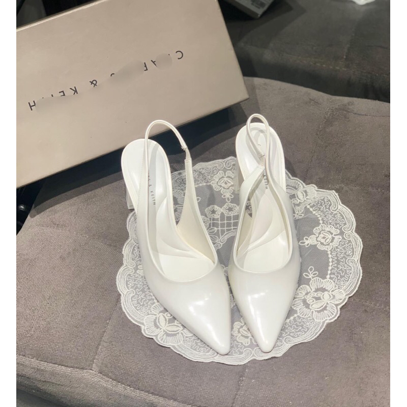 Giày Slingback cao gót 7p tôn dáng sẵn 36