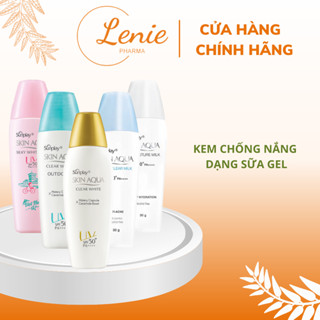 Kem Chống Nắng Sunplay Skin Aqua Nắp Vàng / Nắp Xanh / Nắp Trắng / Hồng Cho Da Mặt - KCN Nhật Bản Dạng Sữa Gel Lenie