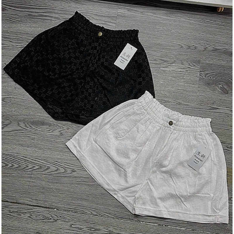 Quần Short Đùi Hoạ Tiết GC Chất Bố Đứng Form Lưng Chun