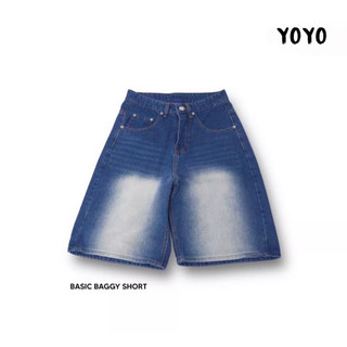 Basic baggy short- quần jeans jeans wash 3 màu