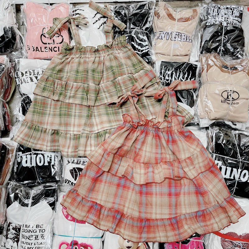 Áo Dây Cột Nơ Vai Babidoll Bèo Viền Chất Đũi