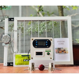 Bộ máy ấp trứng mini tự ráp thùng xốp 35 trứng