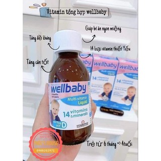 Wellbaby Vitamin Tổng Hợp Cho Bé 6 tháng đến 4 tuổi