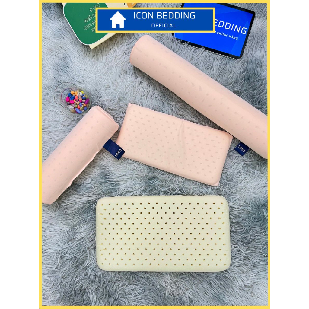 Gối Cao Su Em Bé Liên Á, Gối Em Bé Cao Su Thiên Nhiên Kháng Khuẩn Tốt, An Toàn Cho Bé - Chính Hãng Liên Á