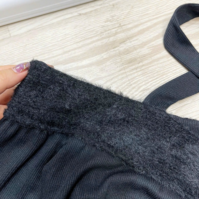 ÁO Thun Tay Dài TRỄ VAI RÚT DÂY Vạt Nhọn Phối Lông Ngắn