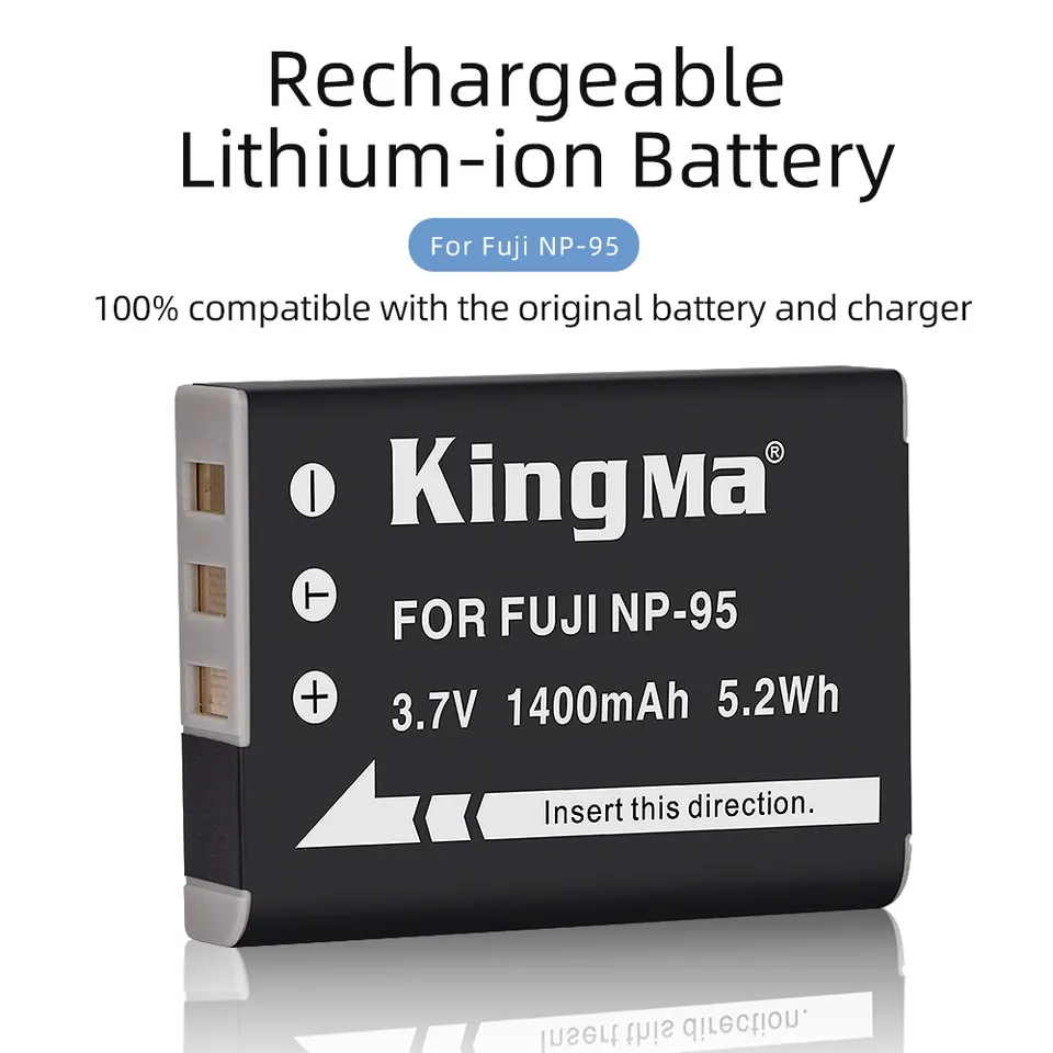 Fujifilm NP-95 NP95 | Pin và sạc máy ảnh KINGMA Fujifilm NP95 NP-95 Fujifilm FinePix F30 F31 X30 X70 X100 XF10 XS1