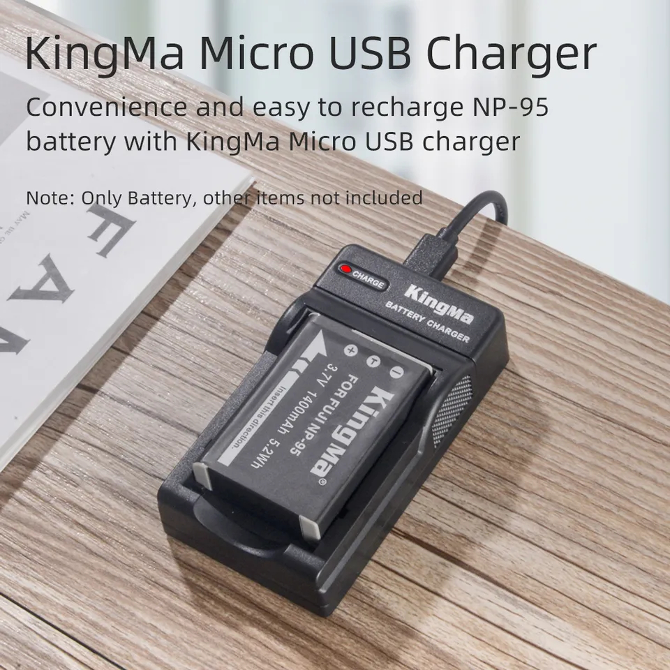 Fujifilm NP-95 NP95 | Pin và sạc máy ảnh KINGMA Fujifilm NP95 NP-95 Fujifilm FinePix F30 F31 X30 X70 X100 XF10 XS1