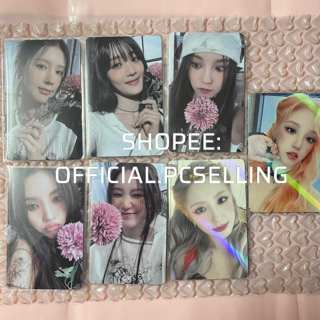 (ĐỌC KĨ MÔ TẢ) Photocard nhóm (G)I-DLE thẻ bài ảnh bo góc chính hãng mặc định df
